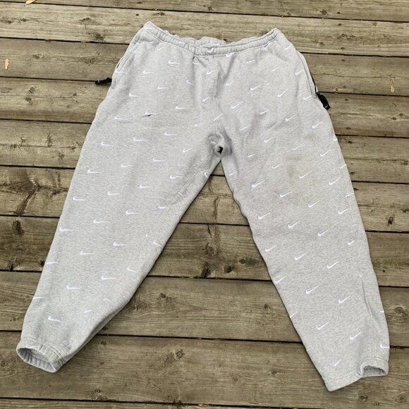 Nike Lab Swoosh Logo Sweat Pants XXL Gray - Picture 4 of 12
